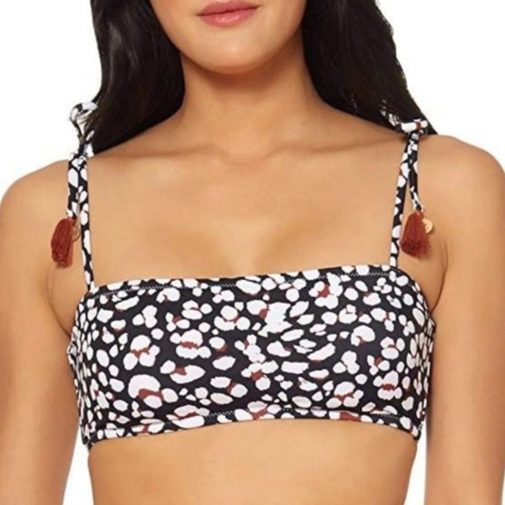 Jessica Simpson Animal Print Bandeau Bikini